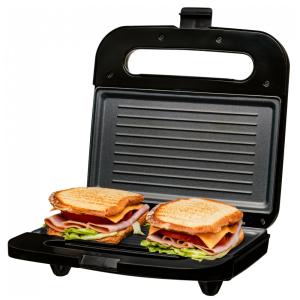 Grelha Elétrica para Panini OVENTE com Placas Antiaderentes, Luzes Indicadoras de LED, Controle de Termostato, Cabo de Toque Frio