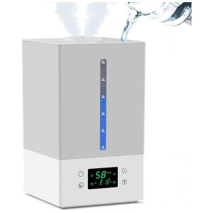 Umidificador Ultrassônico Portátil WOAEDMBY 6 Litros até 50H e Giratório em 360 , 110V, Cinza