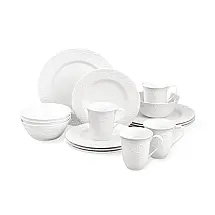 Aparelho de Jantar Lenox Opal Innocence Carved 16 Peças Porcelana Serviço para 4