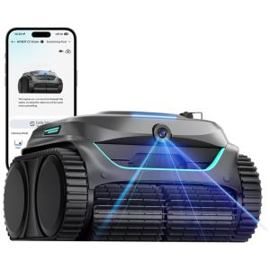 Robô Limpador de Piscina WYBOT C2 Vision 2025 com Câmera, Aspirador de Piscina 8 em 1 para Piscinas Enterradas, Sucção Poderosa