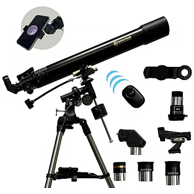 Telescópio Astronômico 450x com Adaptador