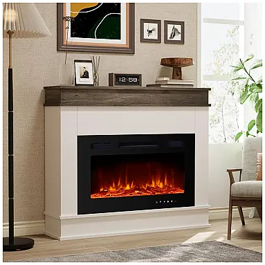 Lareira Elétrica ERGOSOFT 123x84cm 1500W