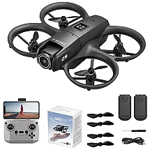 Drone com Câmera 1080P para Crianças e Adultos, Mini Drone HD FPV Kit, com 2 Baterias, Decolagem/pouso com um Toque, Manutenção de Altitude