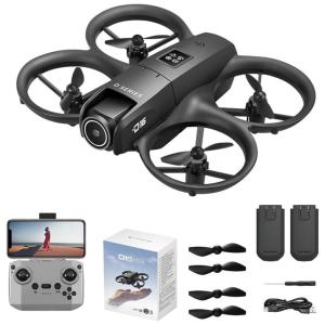 Drone com Câmera 1080P para Crianças e Adultos, Mini Drone HD FPV Kit, com 2 Baterias, Decolagem/pouso com um Toque, Manutenção de Altitude