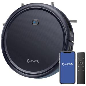 Aspirador de Pó Robô Coredy R400, 2000Pa, Capacidade 400 mL, Recarregável, Preto