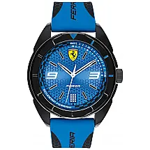 Relógio de Pulso Forza Movimento em Quartzo Pulseira de Plástico e Silicone, FERRARI, Azul