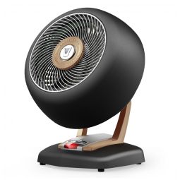 Aquecedor Vintage de Design Retro com Temperatura Ajustável, 1500W 110V, Vornado VHEAT, Preto