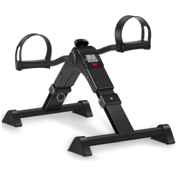 TABEKE Mini Bicicleta Ergométrica Ideal Para Idosos e Treino de Braço, Perna com Painel Digital, Preto