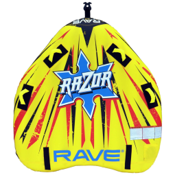 Boia Rebocável Inflável Para 2 Pessoas, Resistente, RAVE SPORTS 02265, Amarelo