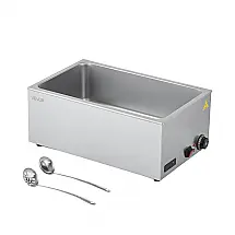 Aquecedor de Alimentos Buffet VEVOR BM150C 22,7L Inox Banho-Maria Vapor 1200W 110V