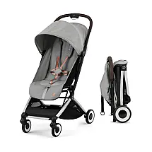Carrinho de Bebê Ultraleve com Almofada do Assento, Alça de Transporte e Dobra Rápida com Uma Mão, Cybex Orfeo, Cinza