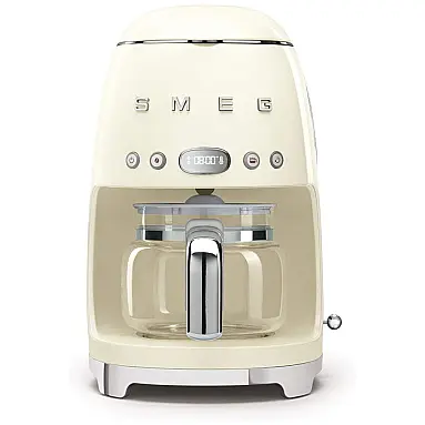 Cafeteira Elétrica Retrô, creme, SMEG