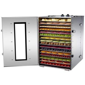 Desidratador de Alimentos com 16 Bandejas, 1800W, 110v, LI BAI, Prateado