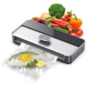 Máquina Seladora a Vácuo com 5 Modos e Painel de Controle, 110v, THRAMONO 001, Prateado