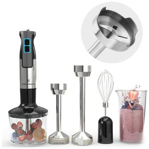 Mixer 5 em 1 com 9 Velocidades e Acessórios, 500W, 110v, CHEFWAVE, Preto