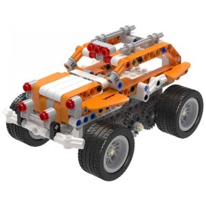Kit de Construção Carro Robô Apito Inteligente 18 em 1 com Controle por App para Crianças de 8 Anos ou Mais, APITOR Superbot, Laranja