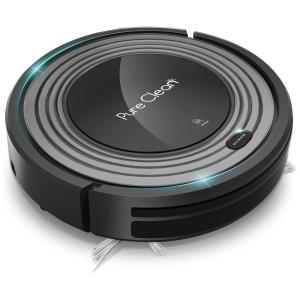 Aspirador de Pó Robô Inteligente e Automático Ideal para Pelos, 24W, SERENELIFE PUCRC96B.8, Preto