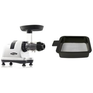 Centrífuga Juicer Omega MM900HDS de Baixa Rotação, 200W, Prata, Especial para Aipo com Ajuste de Velocidade, Peças de Reposição