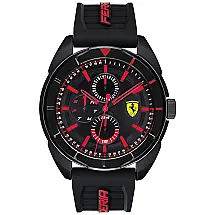 Relógio Masc Forza 830547, Quartzo, Resistente 30m, FERRARI 0830547, Preto