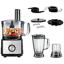Processador de Alimentos 8 em 1 Multifuncional 2 Vel 500W, 110v, KOGNITA, Preto