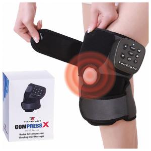 TenEight Massageador Elétrico de Compressão para Joelhos 5 Modos e 2 Intensidades, Bivolt, Preto