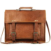 Bolsa Pasta Masculina de Couro Marrom para Laptop 15" THE VINTAGE STUFF - Estilo e Durabilidade