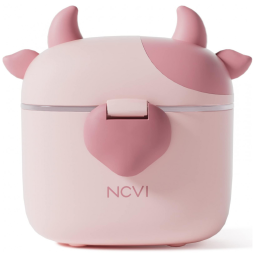 Dispenser de Fórmula NCVI Rosa Múltiplos Compartimentos com Colher 230g