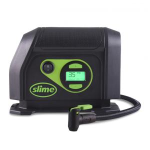 Compressor de Ar com Fio Portátil 99 PSI com Tela LED e Desligamento Automático, 12V, Slime 40051, Preto