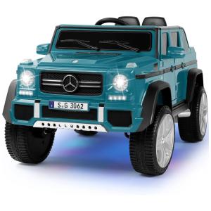 Fitnessclub Mercedes Benz G65 Carro Elétrico para Crianças 1 Assento com Controle Remoto 2.4G, Azul