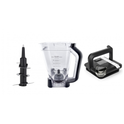 Enbizio Jarra com Tampa e Lâmina Aço Inox Compatível com Liquidificadores Ninja 2 Litros