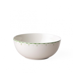 Tigela, Estilo Contemporâneo com Capacidade de 2,5L, Material de Porcelana e Formato Redondo, Villeroy Boch, Branca e Verde