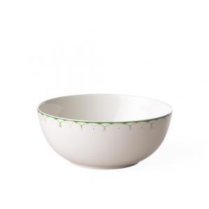 Tigela, Estilo Contemporâneo com Capacidade de 2,5L, Material de Porcelana e Formato Redondo, Villeroy Boch, Branca e Verde