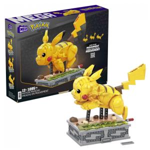 MEGA Pokemon HGC23 Kit de Construção Pikachu com 1092 Peças para 12 Anos ou mais