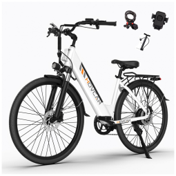 Bicicleta elétrica V80, motor de 1000 W, 45 KMH, bateria removível de 48 V e 13 Ah, bicicleta elétrica City Cruiser de 26'' para adultos