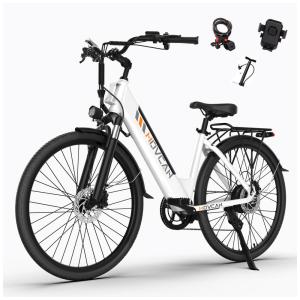 Bicicleta elétrica V80, motor de 1000 W, 45 KMH, bateria removível de 48 V e 13 Ah, bicicleta elétrica City Cruiser de 26'' para adultos