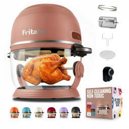 Air Fryer Vortex de 5 litros Visibilidade 360 , Vidro Não Tóxico e Autolimpante. Aproveite a Fritura Saudável. Fritaire