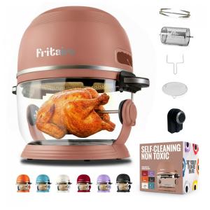 Air Fryer Vortex de 5 litros Visibilidade 360 , Vidro Não Tóxico e Autolimpante. Aproveite a Fritura Saudável. Fritaire