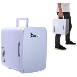 Mini Geladeira e Frigobar para carro Portátil 6 Litros e Aquecedor 12V Para Dormitório Barco, 110v, GOUJXCY, Branco