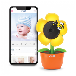 Câmera Wi Fi para Bebês Monitoramento Inteligente com iOS e Android, FullHD 1080p e Capa de Privacidade, e Mais, VTech RM9751