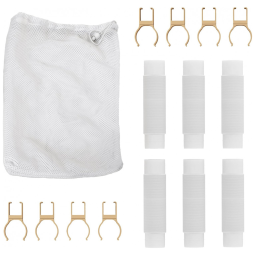 Set de Tubos Sensoriais e Clipes Guidecraft, Plástico Resistente Transparente, Jogos STEM e Atividades Motoras, 6 Tubos de 1 Metro + 8