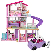 Dreamhouse Casa da com 70 Acessórios Elevador e Piscina para Crianças a partir de 3 anos, BARBIE GNH53, Rosa