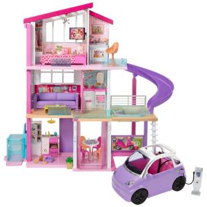 Dreamhouse Casa da com 70 Acessórios Elevador e Piscina para Crianças a partir de 3 anos, BARBIE GNH53, Rosa