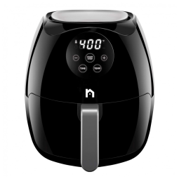 Fritadeira Elétrica AirFryer 3.5L com Painel Digital e Cesto Antiaderente, 110V, New House Kitchen, Preta