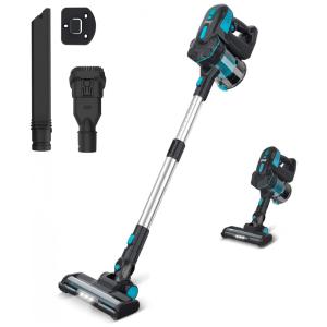 Aspirador de Pó Multifuncional INSE sem Fio Recarregável 6 em 1 com Bateria de 2200mAh, 110V, Azul