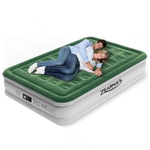 Colchão Inflável Casal Queen com Bomba Embutida, Para até 300KG, Zearna, Verde