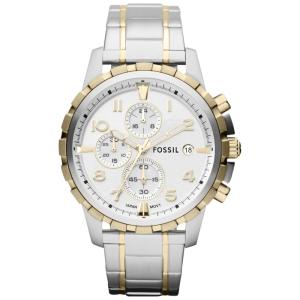 Relógio Masculino de Quartzo com Cronógrafo de Aço Inoxidável, FOSSIL FS4795, Prateado