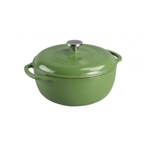 Panela de Ferro Fundido 6 Litros Forno Holandês Esmaltado e Antiaderente, LODGE EC6D002A, Verde