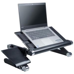 Posture Notebook Stand Mesa Bandeja para Cama, Alumínio, Mesa Dobrável Portátil Ajustável Suporte Para Computador, BACKPAINHELP 4328576435