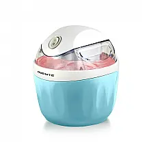 OVENTE Máquina Elétrica de Sorvete com Tampa EasyLock e Tigela Congelante de 1 Litro - Sorvete, Gelato e Iogurte Caseiros Saudáveis - Azul