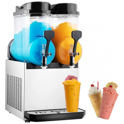 Máquina para Bebidas Geladas como Margarita, Chás e Sucos 2 Tanques 30 L, 110V TECSPACE, Cinza